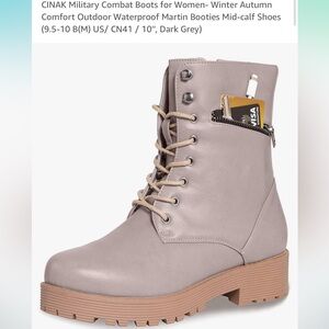 Women’s Military Combat Boots Outdoor Waterproof Martin Booties